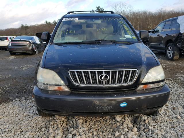 JTJHF10U720272829 - 2002 LEXUS RX 300 BLACK photo 9