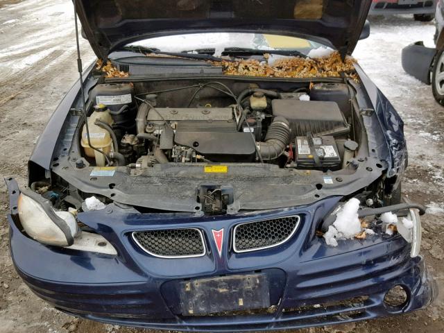 1G2NE52T2YM866044 - 2000 PONTIAC GRAND AM S BLUE photo 7