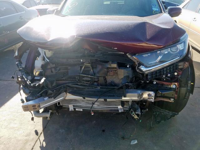 7FARW1H80JE054766 - 2018 HONDA CR-V EXL MAROON photo 9