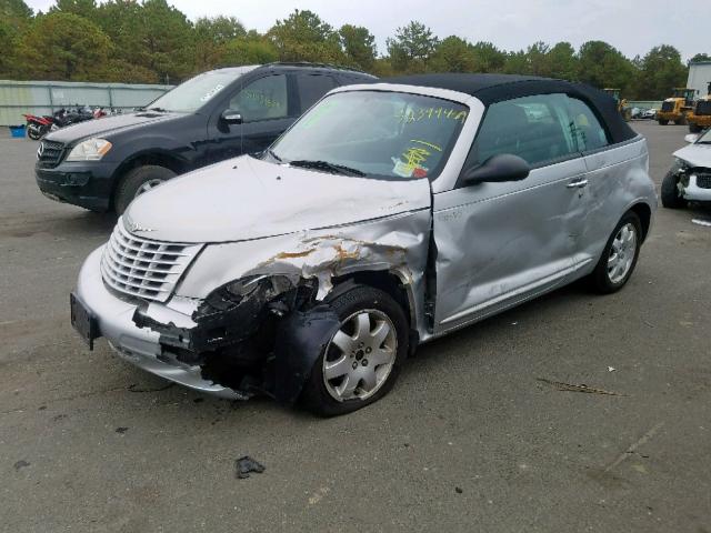 3C3EY55X35T347869 - 2005 CHRYSLER PT CRUISER SILVER photo 2