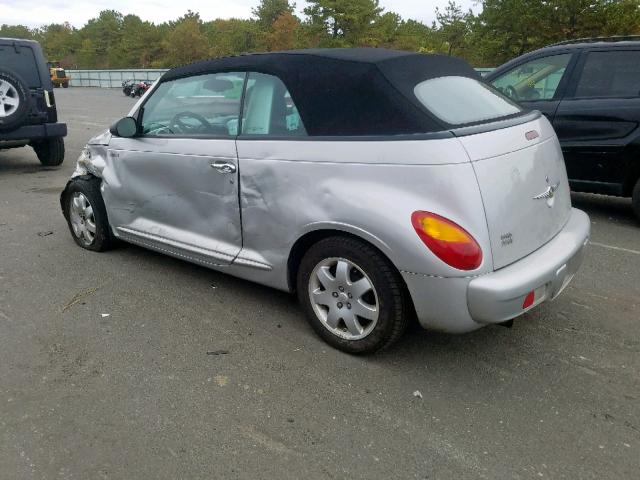 3C3EY55X35T347869 - 2005 CHRYSLER PT CRUISER SILVER photo 3