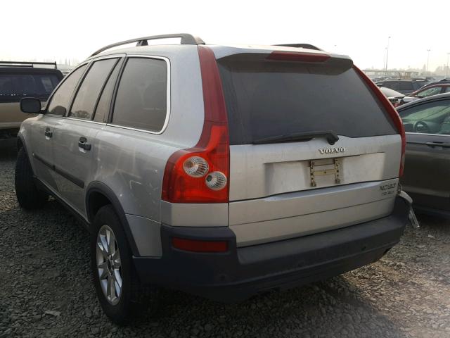 YV1CM91HX41058167 - 2004 VOLVO XC90 T6 SILVER photo 3