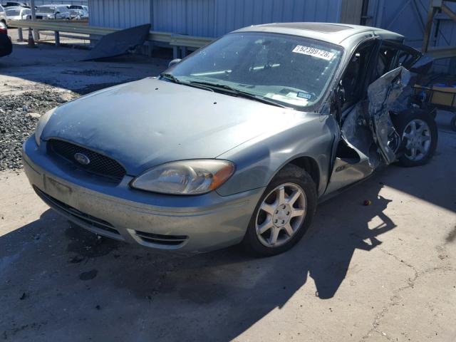 1FAFP56U27A196854 - 2007 FORD TAURUS SEL GREEN photo 2