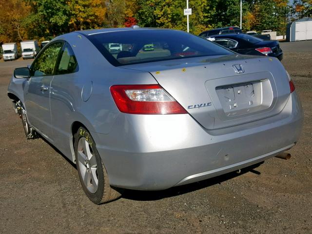 2HGFG12888H507090 - 2008 HONDA CIVIC EX SILVER photo 3