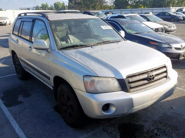 JTEDP21A250071834 - 2005 TOYOTA HIGHLANDER SILVER photo 1