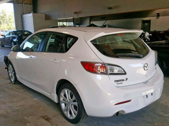 JM1BL1H58A1168261 - 2010 MAZDA 3 S WHITE photo 3