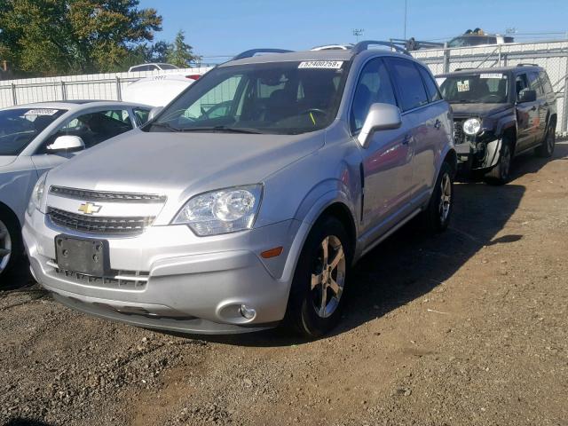 3GNAL3EK2DS633483 - 2013 CHEVROLET CAPTIVA LT SILVER photo 2