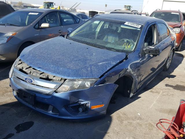 3FAHP0DC8AR352026 - 2010 FORD FUSION SPO BLUE photo 2