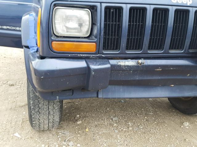 1J4FJ78S3VL601179 - 1997 JEEP CHEROKEE C BLUE photo 9