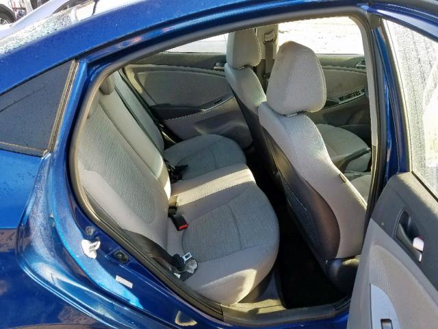 KMHCT4AE0HU168193 - 2017 HYUNDAI ACCENT SE BLUE photo 6