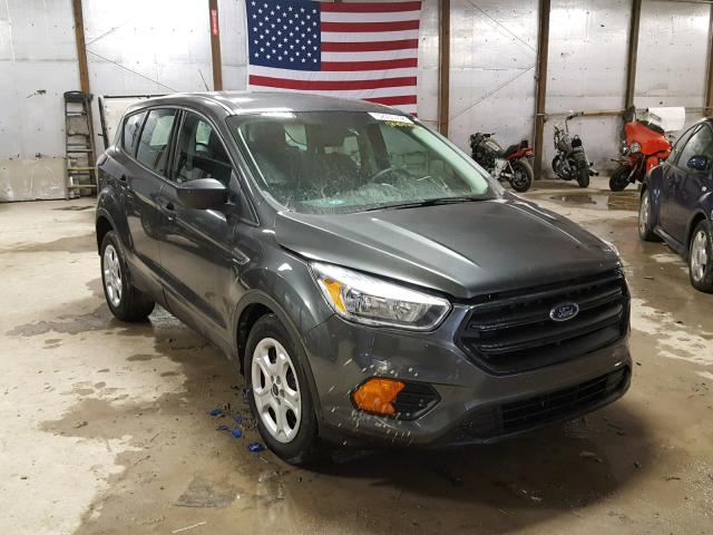 1FMCU0F78HUA12872 - 2017 FORD ESCAPE S GRAY photo 1