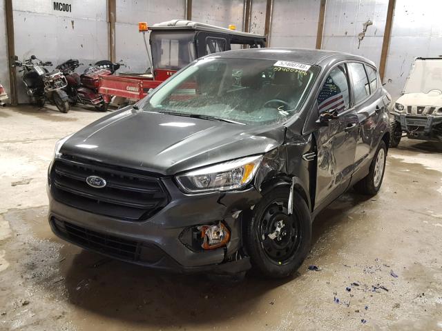 1FMCU0F78HUA12872 - 2017 FORD ESCAPE S GRAY photo 2