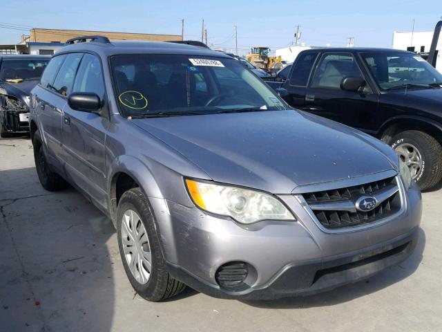 4S4BP60C587354810 - 2008 SUBARU OUTBACK GRAY photo 1