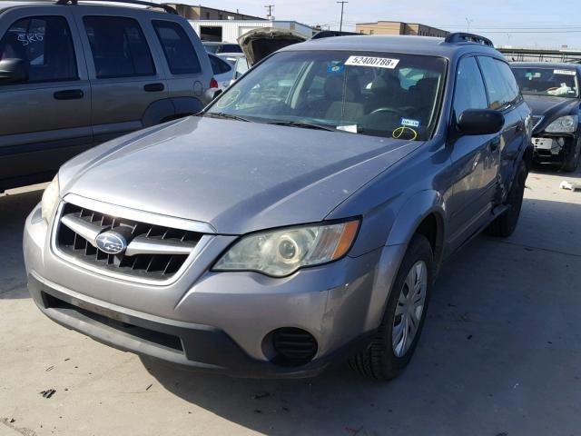 4S4BP60C587354810 - 2008 SUBARU OUTBACK GRAY photo 2