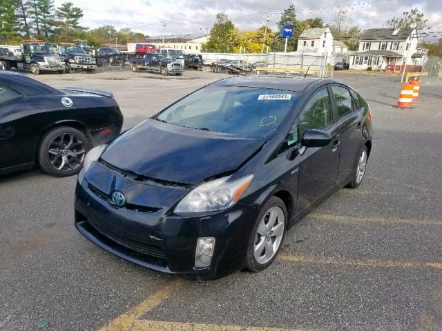 JTDKN3DU4A0011304 - 2010 TOYOTA PRIUS BLACK photo 2