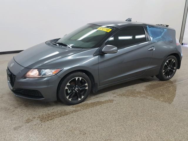 JHMZF1D47ES001276 - 2014 HONDA CR-Z GRAY photo 2