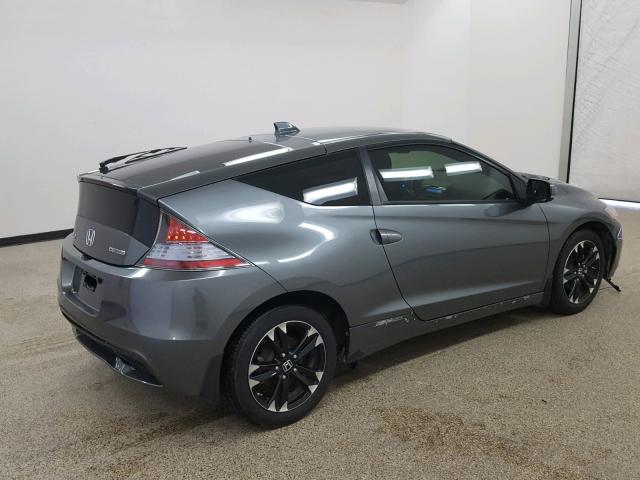 JHMZF1D47ES001276 - 2014 HONDA CR-Z GRAY photo 4