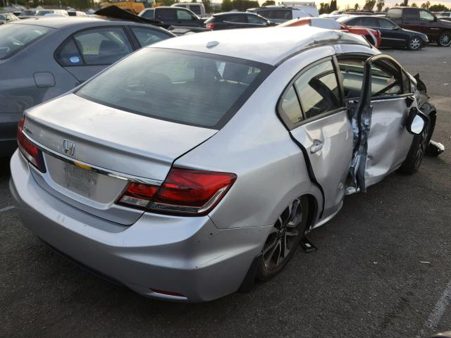 19XFB2F96DE238504 - 2013 HONDA CIVIC EXL SILVER photo 4