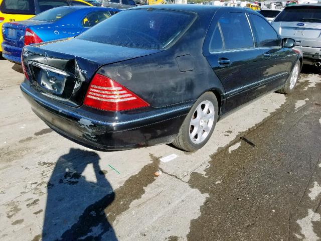 WDBNG83J24A422256 - 2004 MERCEDES-BENZ S 430 4MAT BLACK photo 4