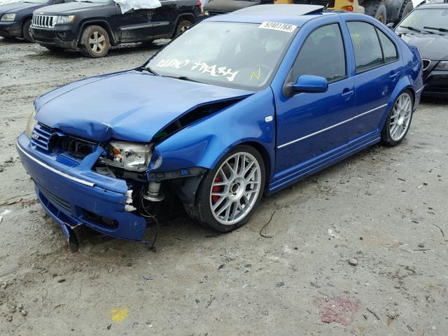 3VWSE69MX5M051686 - 2005 VOLKSWAGEN JETTA GLI BLUE photo 2