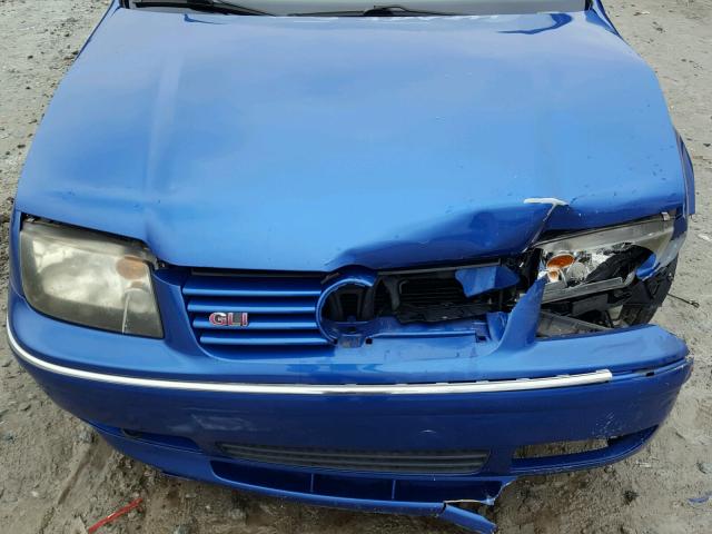 3VWSE69MX5M051686 - 2005 VOLKSWAGEN JETTA GLI BLUE photo 7