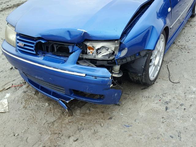 3VWSE69MX5M051686 - 2005 VOLKSWAGEN JETTA GLI BLUE photo 9