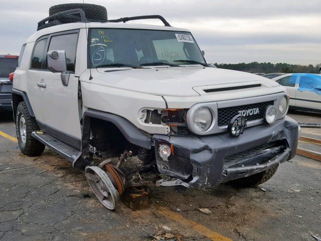 JTEBU4BF5AK073601 - 2010 TOYOTA FJ CRUISER WHITE photo 1