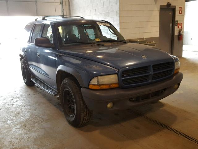 1D4HR38N43F534097 - 2003 DODGE DURANGO SP BLUE photo 1