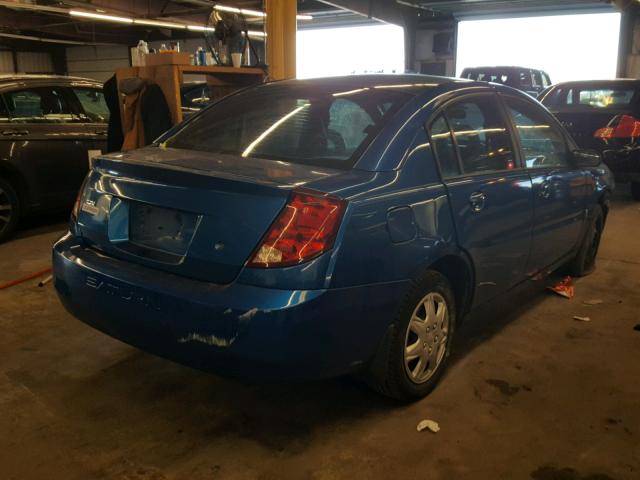 1G8AZ52F94Z208818 - 2004 SATURN ION LEVEL BLUE photo 4