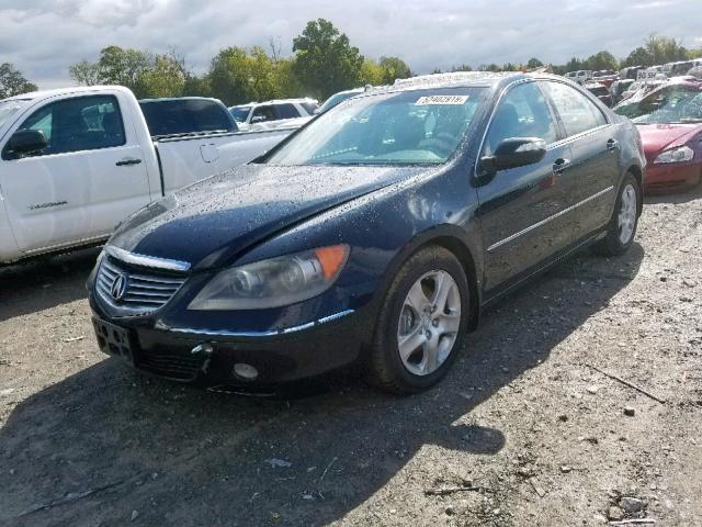 JH4KB16697C000848 - 2007 ACURA RL BLACK photo 2