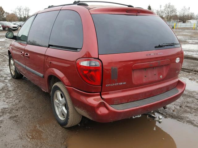 1D4GP45RX6B743466 - 2006 DODGE CARAVAN SX MAROON photo 3