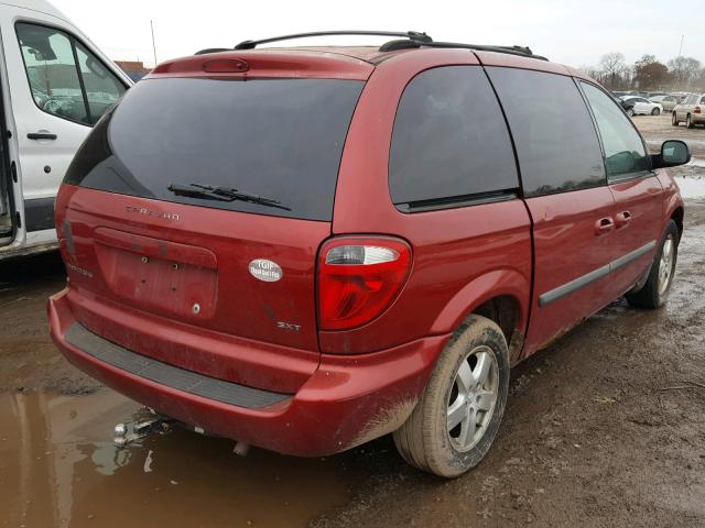 1D4GP45RX6B743466 - 2006 DODGE CARAVAN SX MAROON photo 4