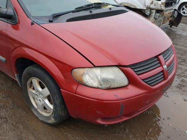 1D4GP45RX6B743466 - 2006 DODGE CARAVAN SX MAROON photo 9