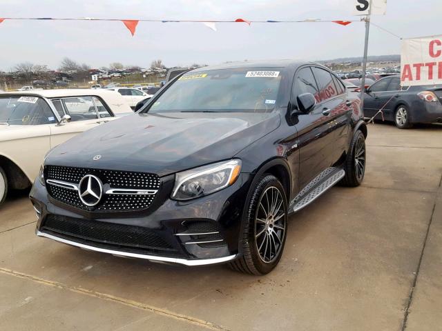 WDC0J6EB3JF321954 - 2018 MERCEDES-BENZ GLC COUPE BLACK photo 2