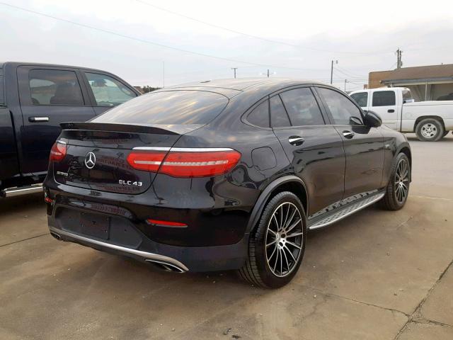 WDC0J6EB3JF321954 - 2018 MERCEDES-BENZ GLC COUPE BLACK photo 4