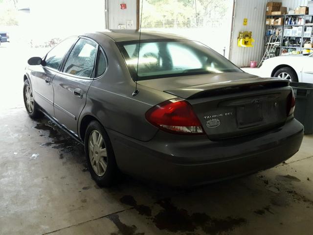 1FAFP56245A209731 - 2005 FORD TAURUS SEL GRAY photo 3