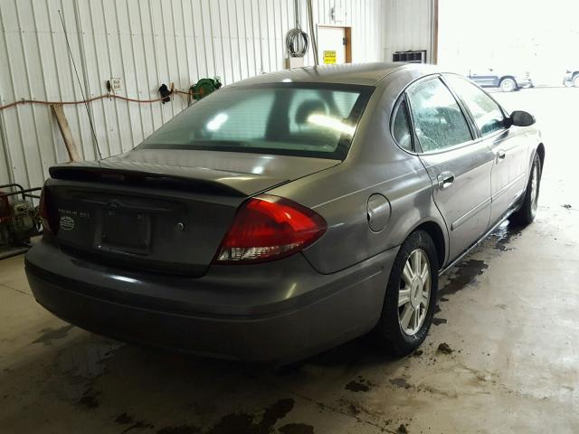 1FAFP56245A209731 - 2005 FORD TAURUS SEL GRAY photo 4