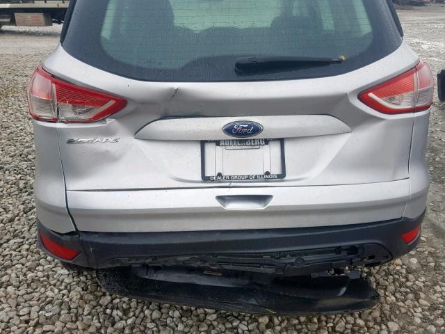 1FMCU0F72FUA17448 - 2015 FORD ESCAPE S SILVER photo 9