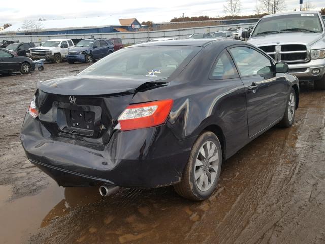 2HGFG12929H538930 - 2009 HONDA CIVIC EXL BLACK photo 4