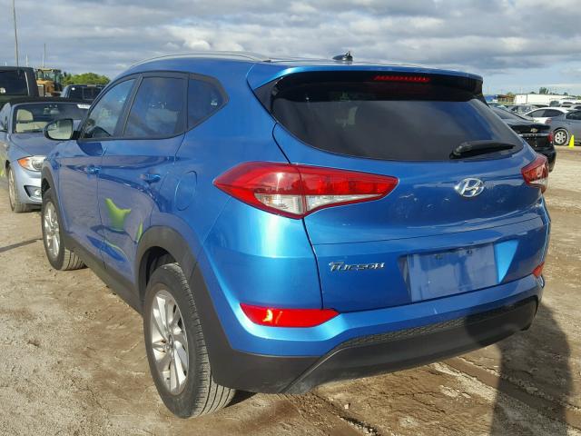 KM8J33A40GU187110 - 2016 HYUNDAI TUCSON LIM BLUE photo 3