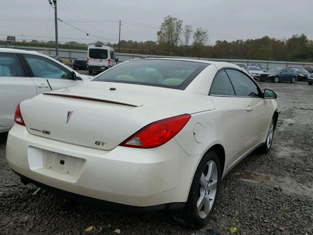 1G2ZH36N984289165 - 2008 PONTIAC G6 GT CREAM photo 4