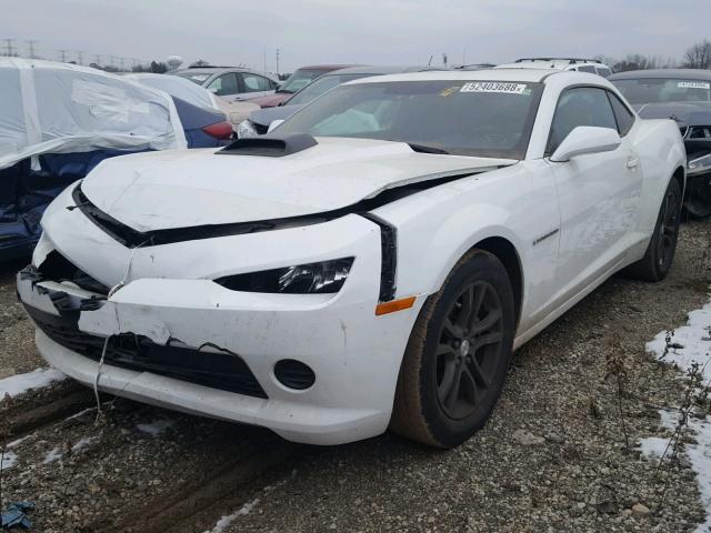 2G1FB1E30F9204978 - 2015 CHEVROLET CAMARO LS WHITE photo 2