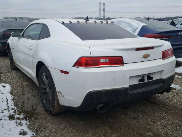 2G1FB1E30F9204978 - 2015 CHEVROLET CAMARO LS WHITE photo 3