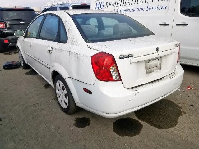 KL5JD56Z35K172567 - 2005 SUZUKI FORENZA S WHITE photo 3