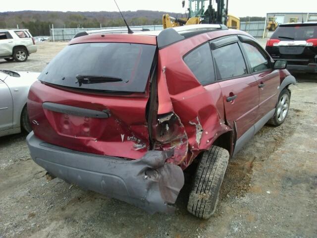 5Y2SL65808Z404070 - 2008 PONTIAC VIBE MAROON photo 4