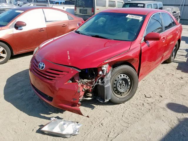 4T1BE46K49U401689 - 2009 TOYOTA CAMRY BASE RED photo 2