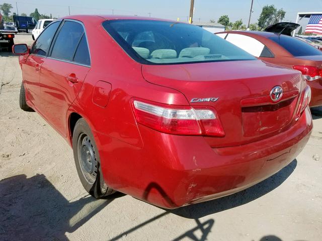 4T1BE46K49U401689 - 2009 TOYOTA CAMRY BASE RED photo 3