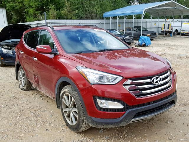 5XYZU3LA8EG194859 - 2014 HYUNDAI SANTA FE S RED photo 1