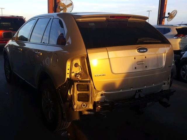 2FMDK38C47BA84243 - 2007 FORD EDGE SEL TAN photo 3