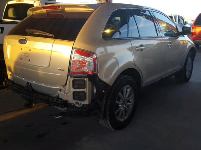 2FMDK38C47BA84243 - 2007 FORD EDGE SEL TAN photo 4